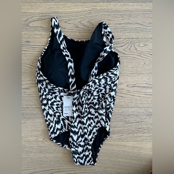 KNIX HIGH LOW ONE PIECE BATHING SUIT SAFARI LIMITED EDITION BRAND NWT XL+ - Picture 4 of 9